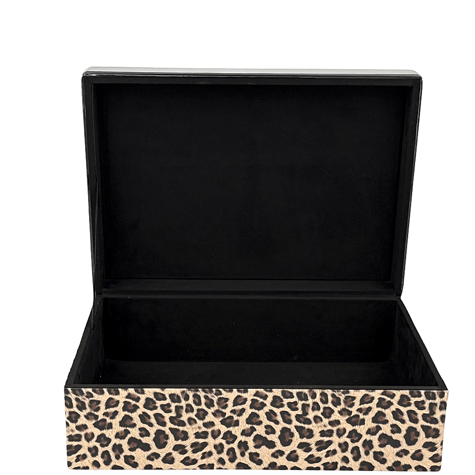 Leopar Kaplanlı Dekoratif Kutu
