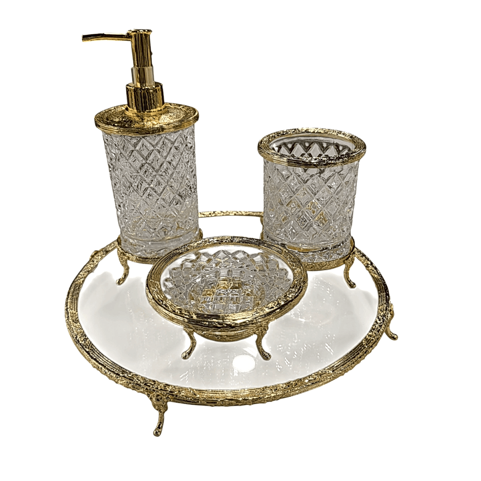 GOLD BANYO SETİ 4 PARÇA