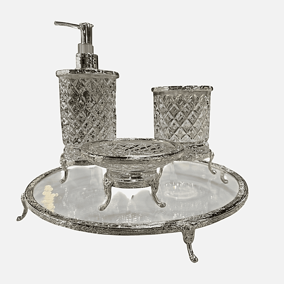 GÜMÜŞ BANYO SETİ 4 PARÇA