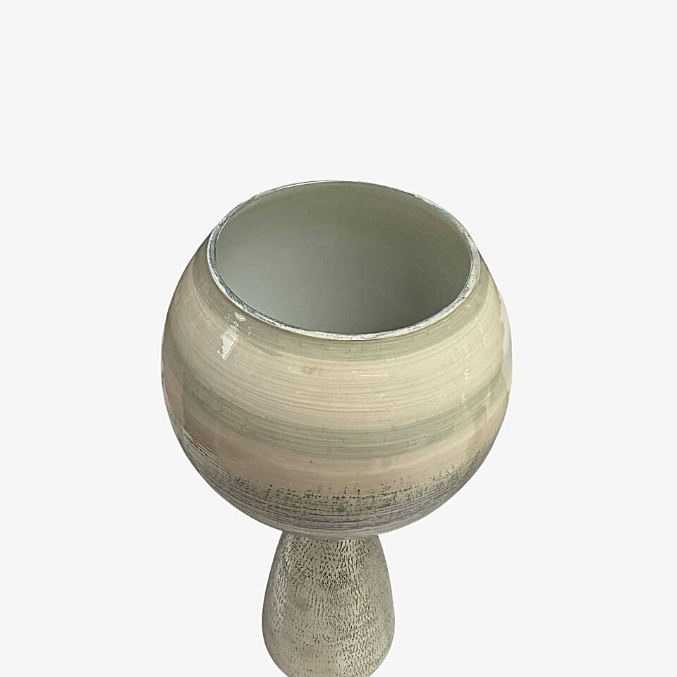DEKORATİF 2'Lİ CAM ŞAMDAN SET