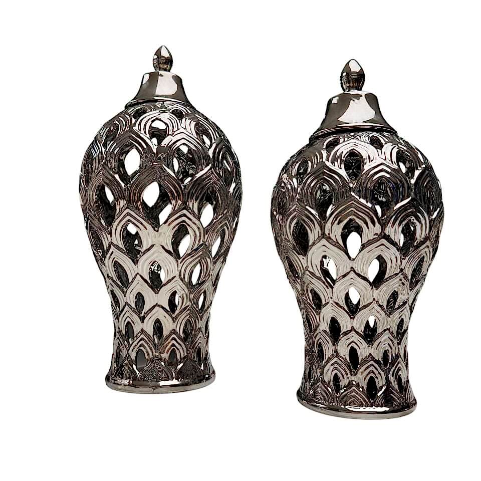 METAL KAPAKLI DEKORATİF KÜP (2’Lİ SET)