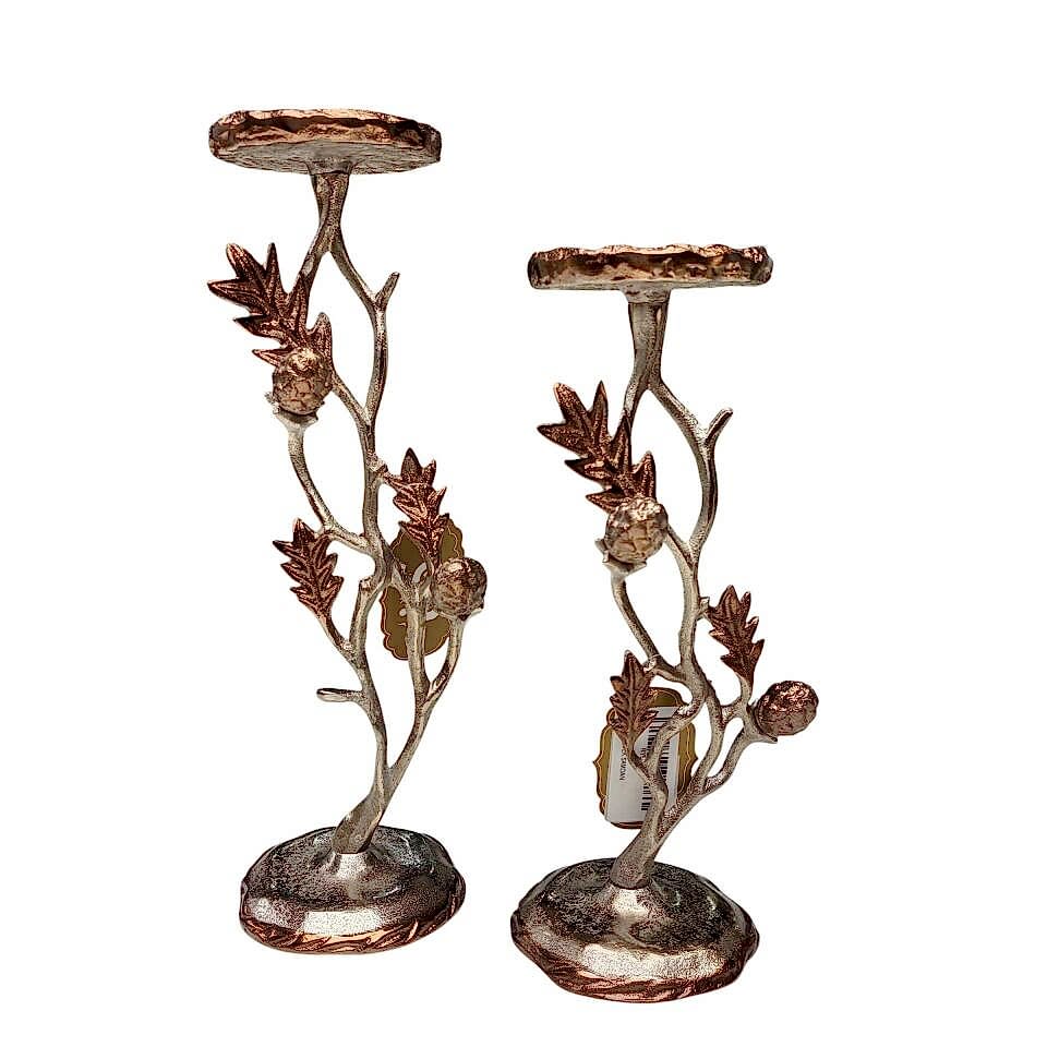 GÜMÜŞ & BRONZ TON DÖKÜM DEKORATİF 8 PARÇA SET