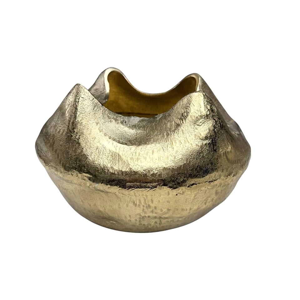 MODERN DÖKÜM DEKORATİF KASE OBJE GOLD