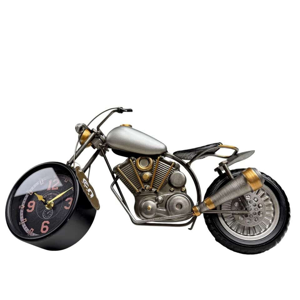 DEKORATİF MOTOSİKLET MASA SAATİ