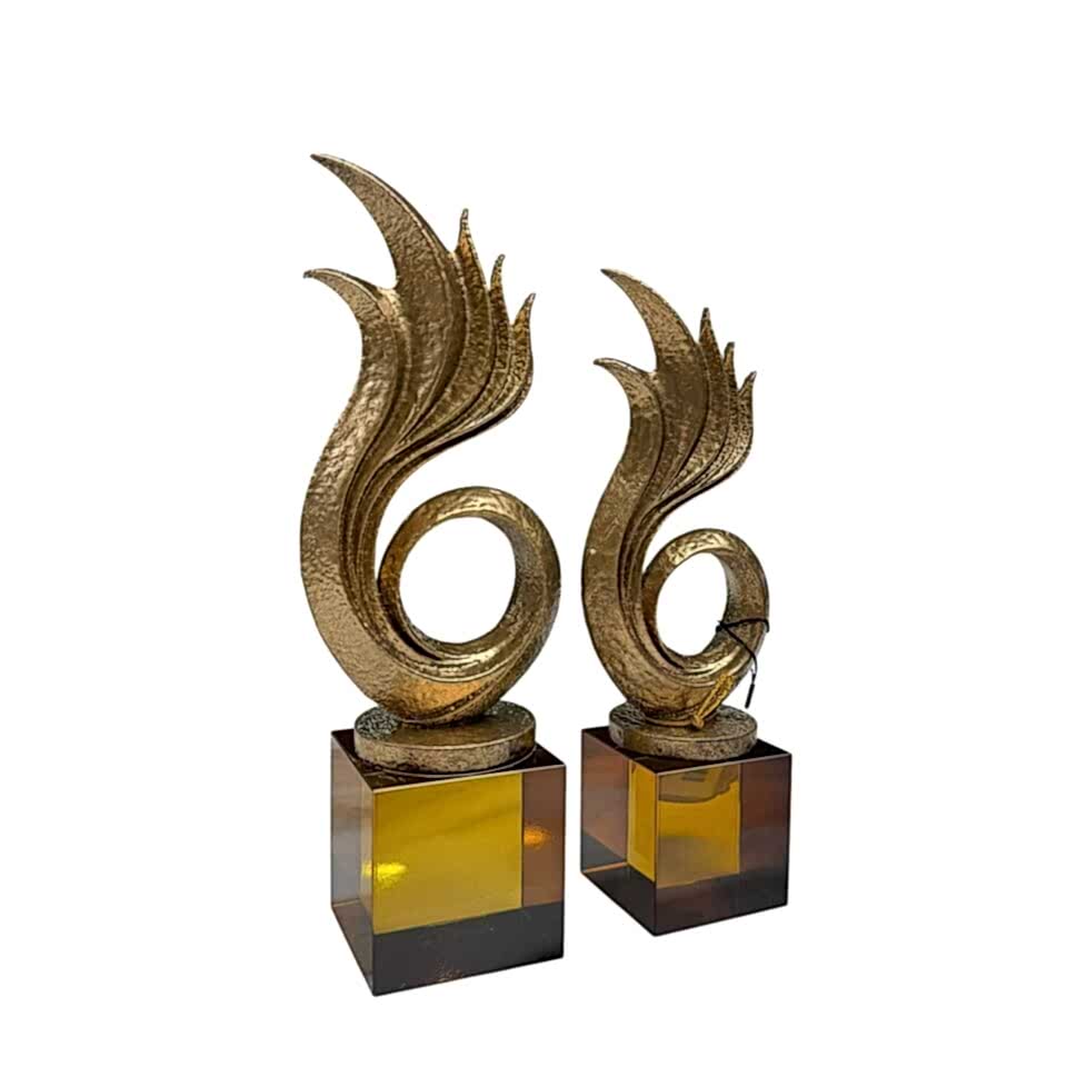 GOLD SERİSİ SOYUT DEKORATİF OBJE SETİ