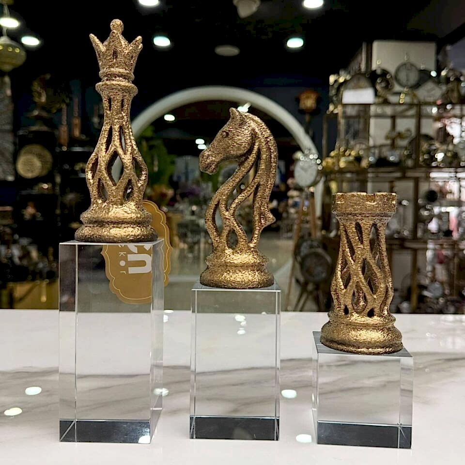 SATRANÇ TEMALI DEKORATİF OBJE SETİ
