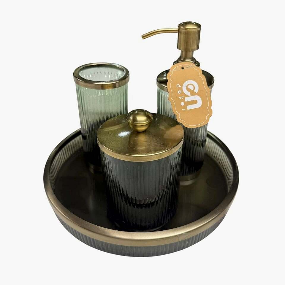 YEŞİL PİRİNÇ BANYO SETİ – 4 PARÇA